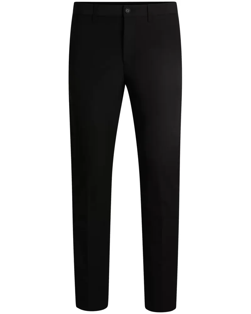 HUGO BOSS Chino mit Logo-Patch - Schwarz Schwarz