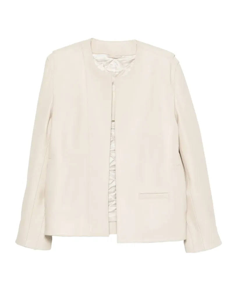 Totême minimal biker jacket - Nude Nude