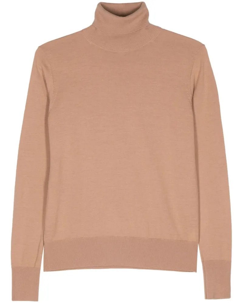 forte_forte Klassischer Rollkragenpullover - Nude Nude