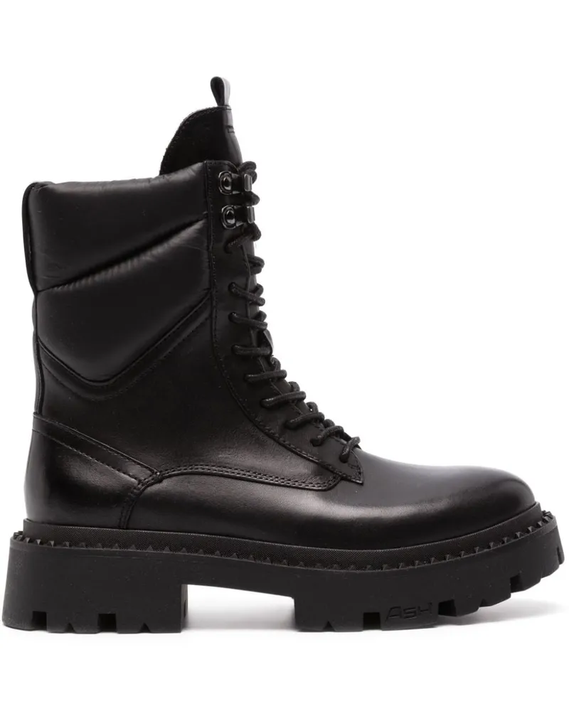 ash Bikerstiefel mit Schnürung - Schwarz Schwarz