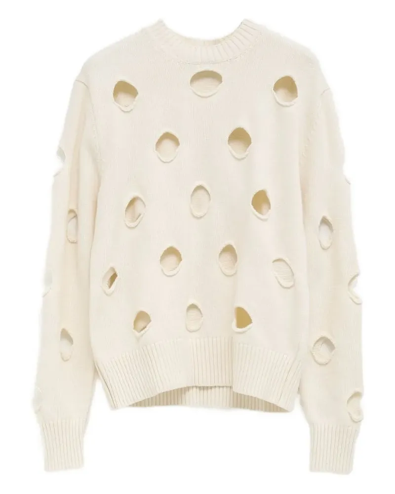 GIMAGUAS Pullover mit Cut-Out - Weiß Weiß