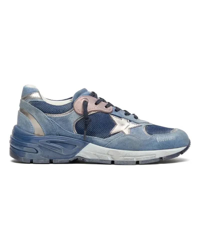 Golden Goose Dad-Star Sneakers mit Mesh und Wildleder an Zehen, Zunge, Ferse und Sporn sowie biobasiertem Stern - Blau Blau