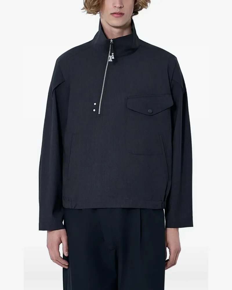 KIKO KOSTADINOV Farkas high-neck half-zip jacket - Grau Grau