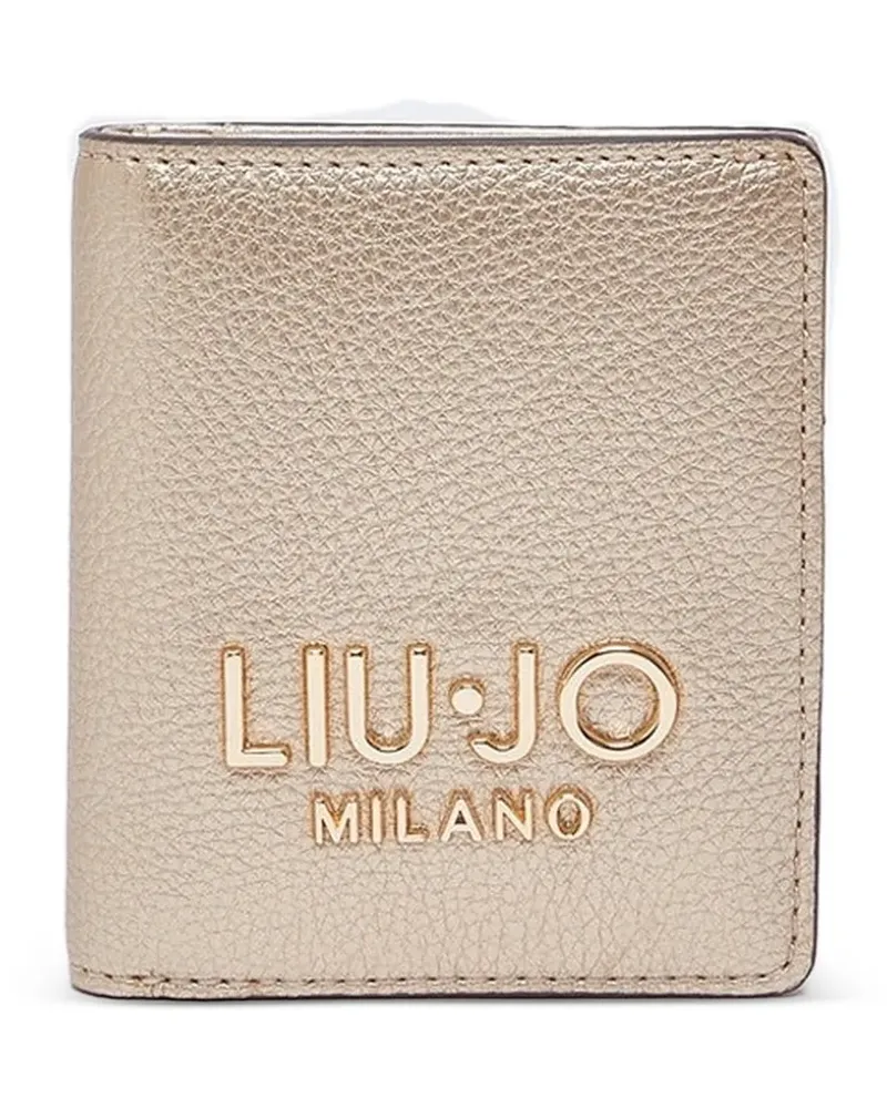 Liu Jo Portemonnaie mit Logo-Schild - Gold Gold