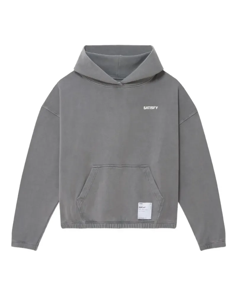 Satisfy logo-print hoodie - Grau Grau