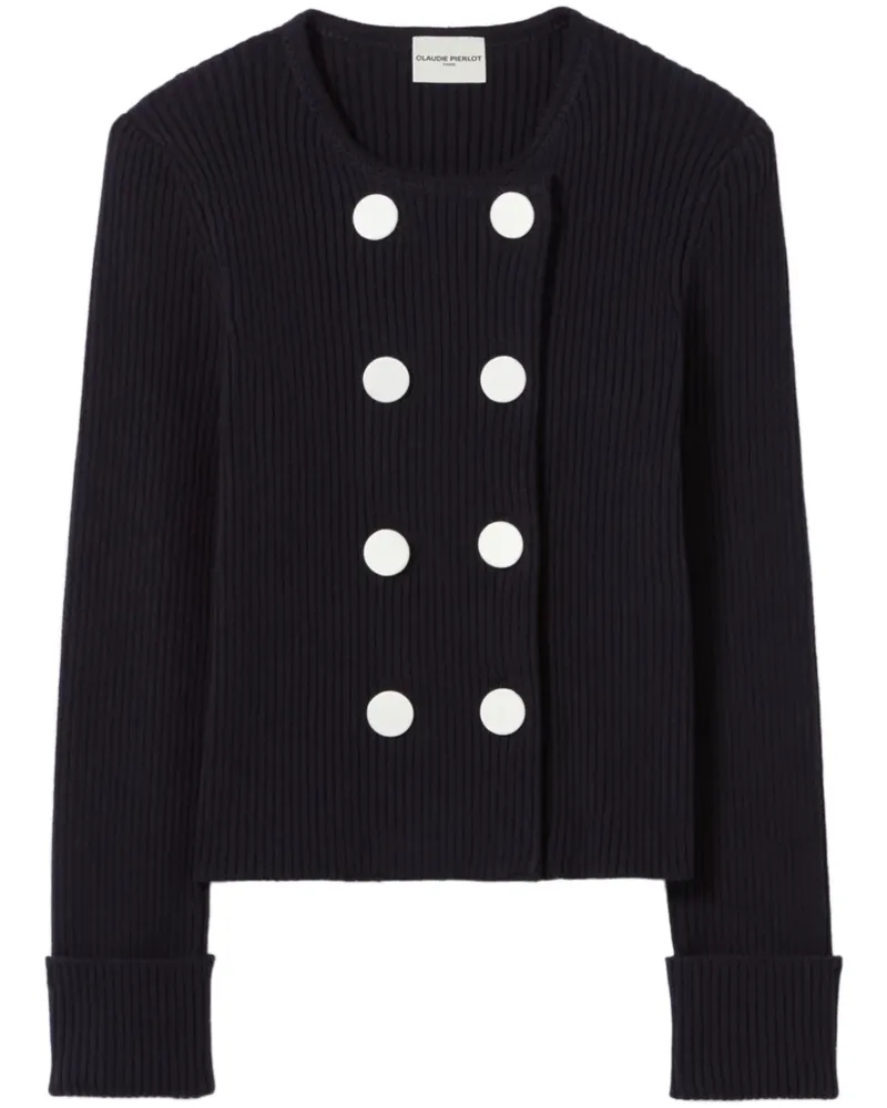 Claudie Pierlot Cardigan mit Knopfleiste - Blau Blau