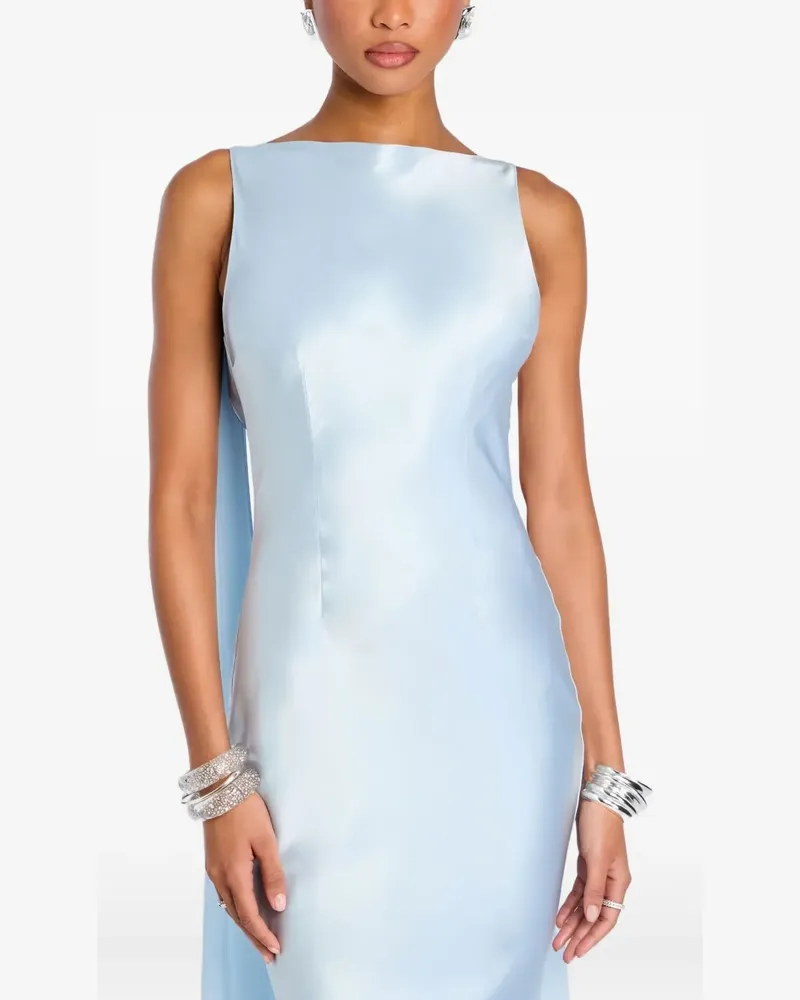 Retrofête Julia cape-back mermaid dress - Blau Blau