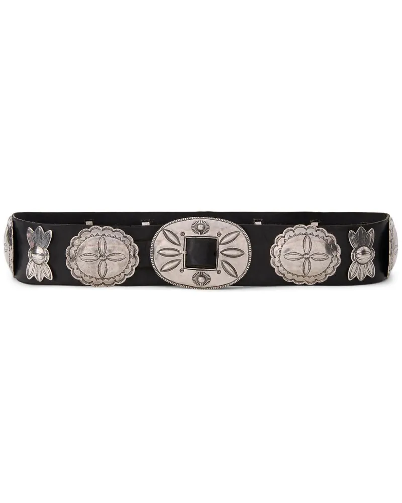 Ralph Lauren Concho Gürtel - Schwarz Schwarz
