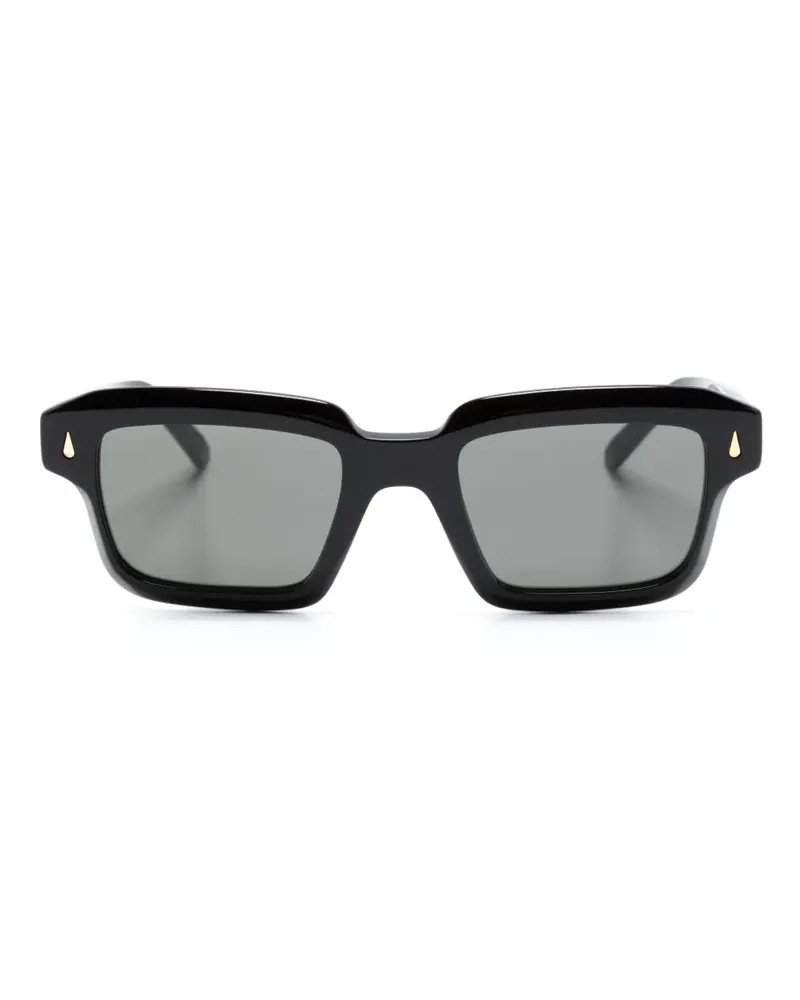 RETROSUPERFUTURE Sonnenbrille mit eckigem Gestell - Schwarz Schwarz