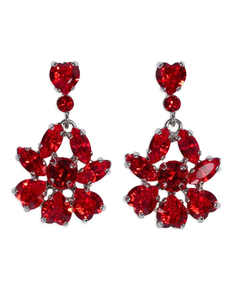 Simone Rocha Heartbloom Hängeohrringe - Silber Silber