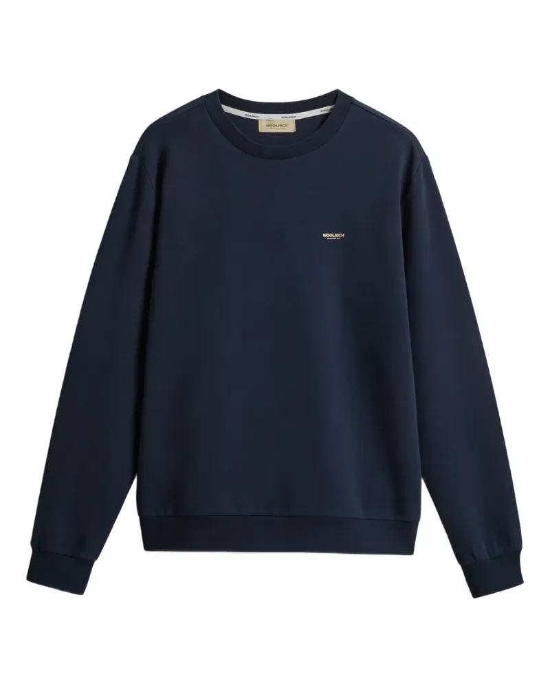 Woolrich Pullover mit Logo-Interlock - Schwarz Schwarz