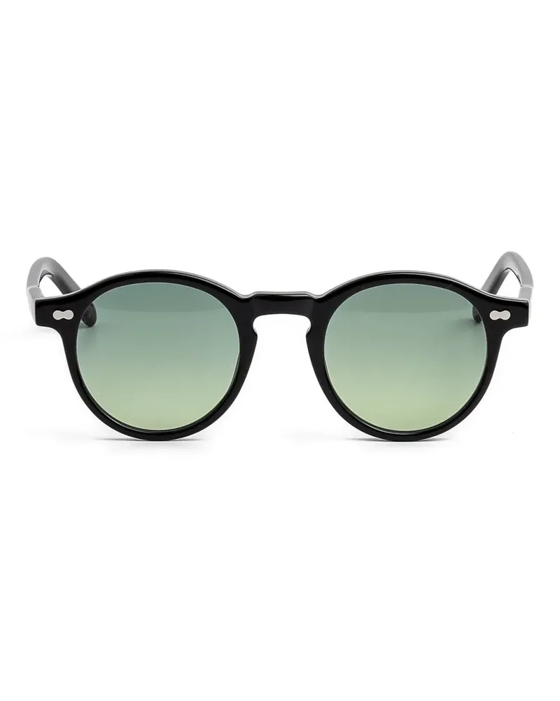 MOSCOT Sonnenbrille mit rundem Gestell - Schwarz Schwarz
