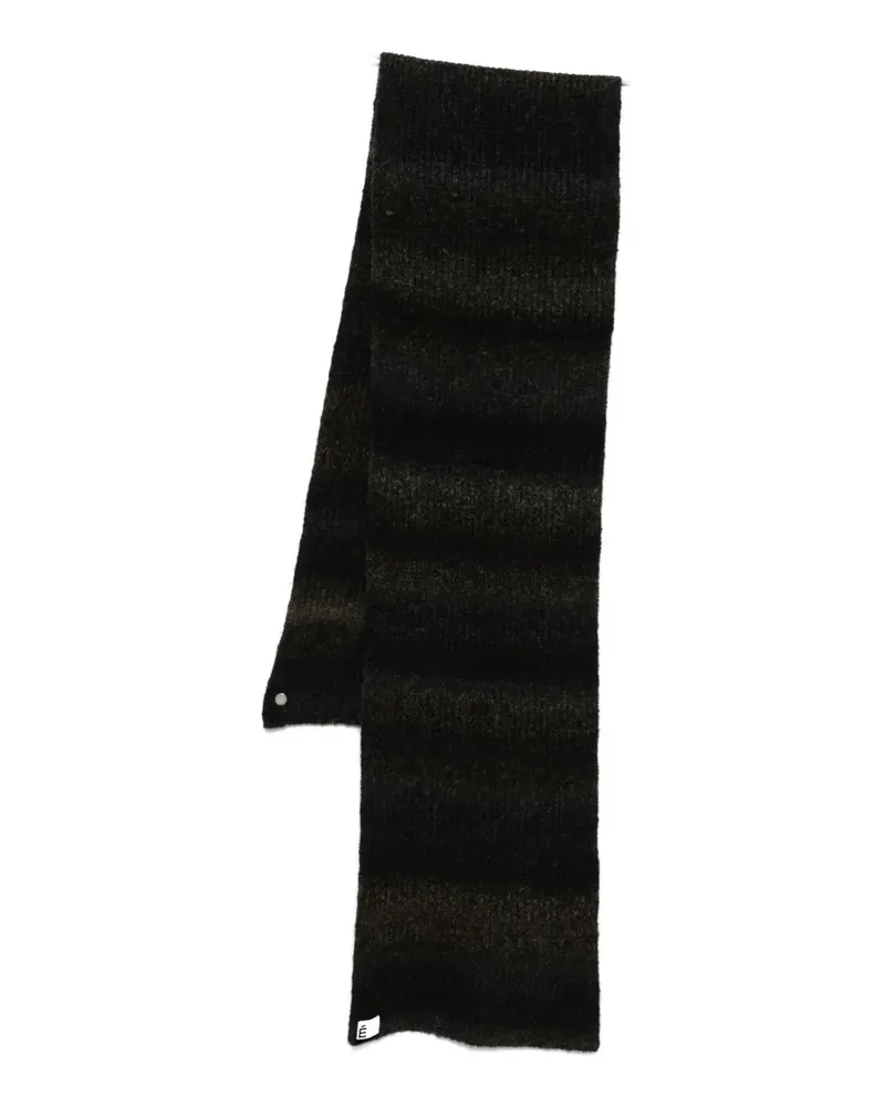 Études Studio Gestreifter Schal - Schwarz Schwarz