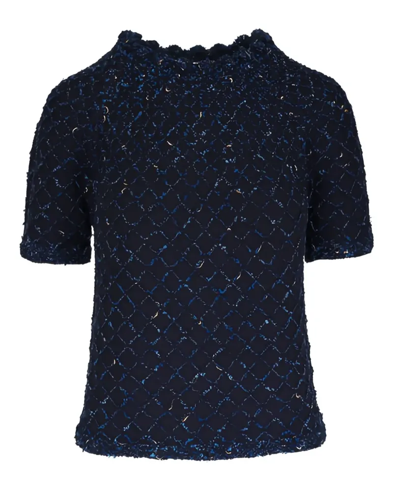 Lafayette148 Kurzärmeliges Oberteil - Blau Blau