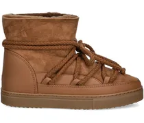 Runde Stiefel mit Kordeldetail - Braun