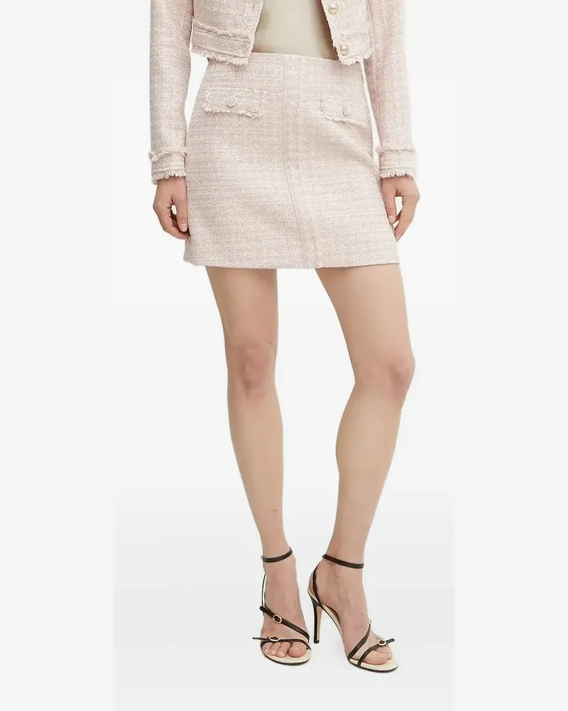 Guess Minirock aus Tweed - Rosa Rosa