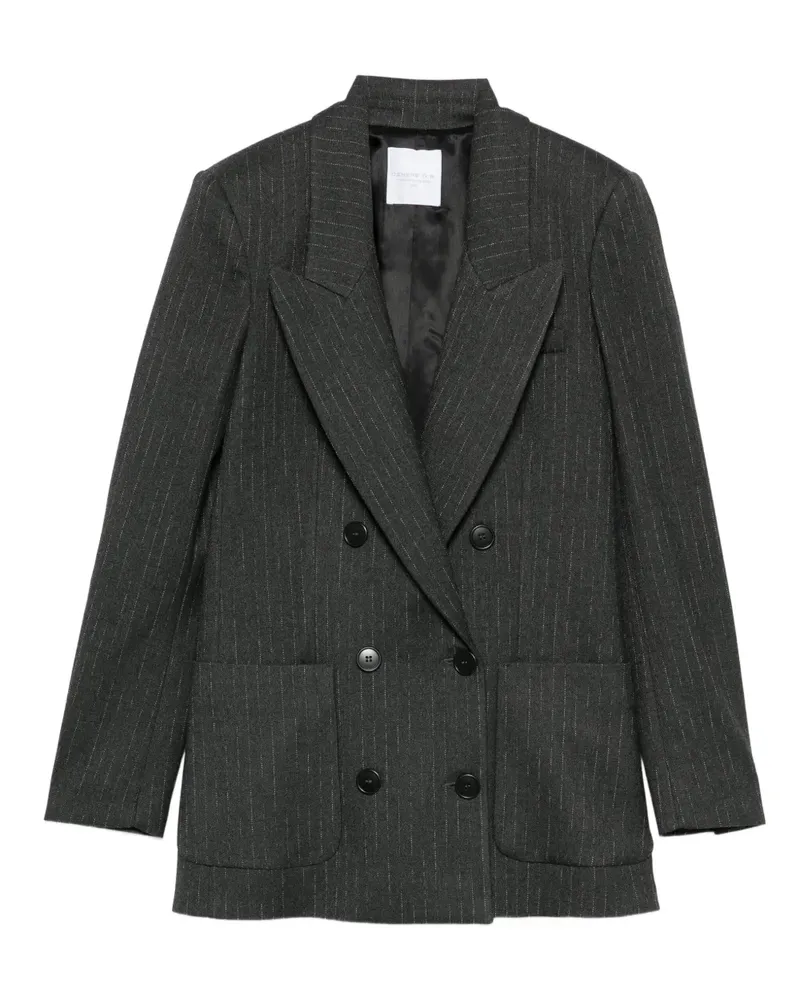 CENERE GB pinstriped double-breasted blazer - Grau Grau