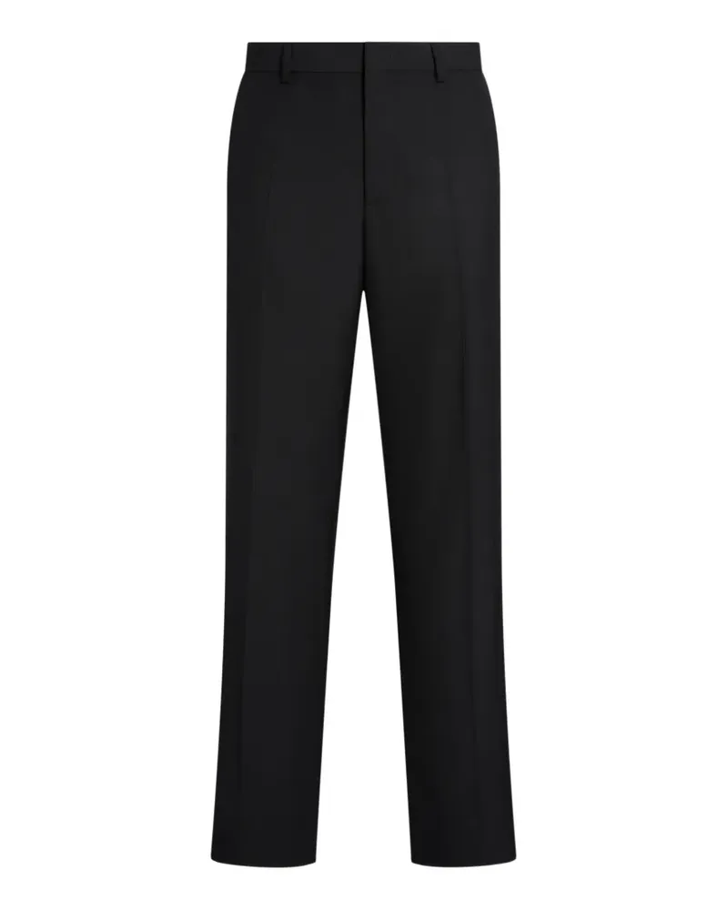 Moschino measuring tape-trim trousers - Schwarz Schwarz