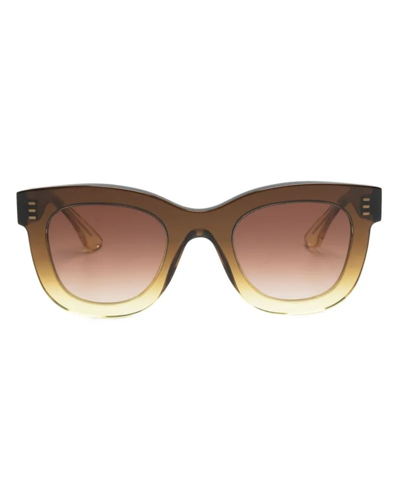 Thierry Lasry Gambly Sonnenbrille mit eckigem Gestell - Braun Braun