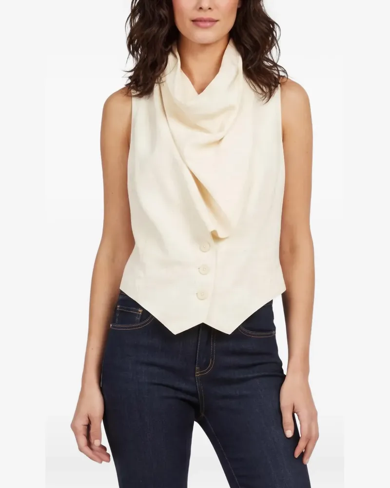 Magda Butrym draped halter-neck waistcoat - Nude Nude