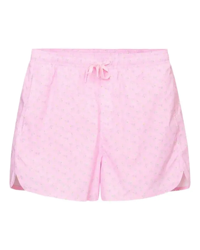 LoveShackFancy Kai Badeshorts mit Blumenprint - Rosa Rosa