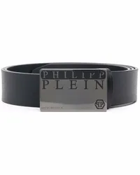 Philipp Plein Gürtel mit Logo-Schnalle Schwarz