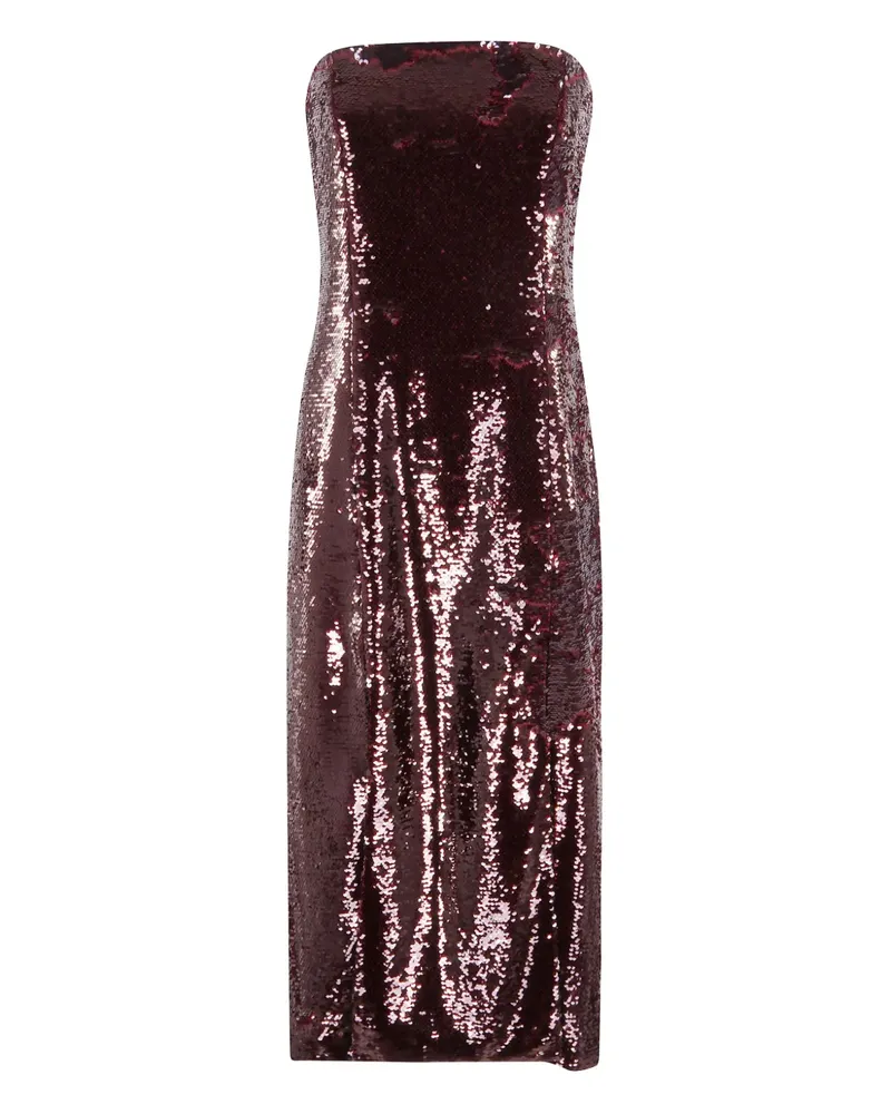 Isabelle Blanche sequinned bustier midi dress - Rot Rot