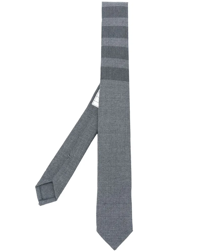 Thom Browne Gestreifte Krawatte - Grau Grau