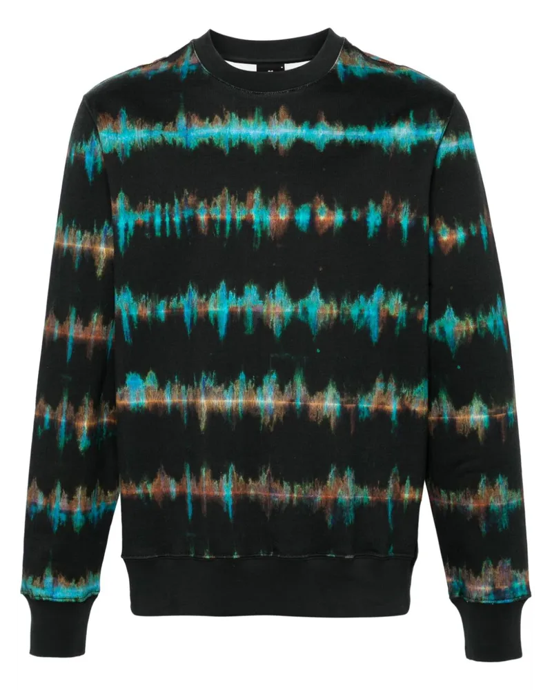 Paul Smith Sweatshirt mit Shibori-Print Schwarz