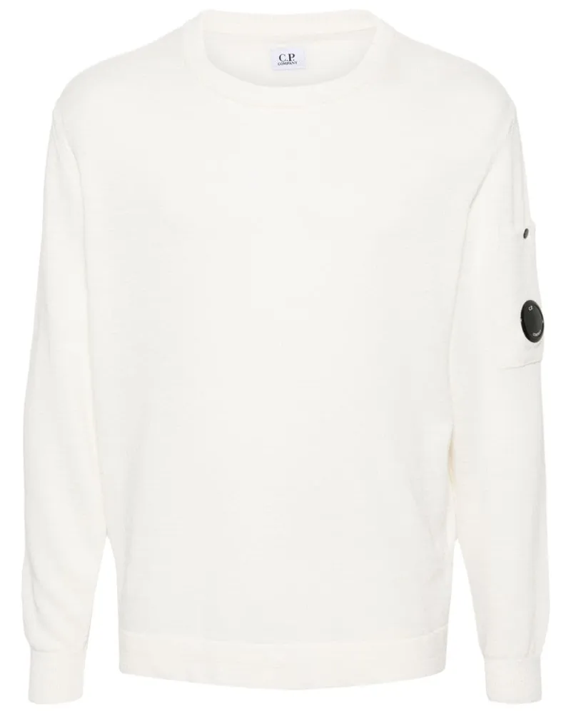 C.P. Company Pullover mit Linsen-Detail - Nude Nude