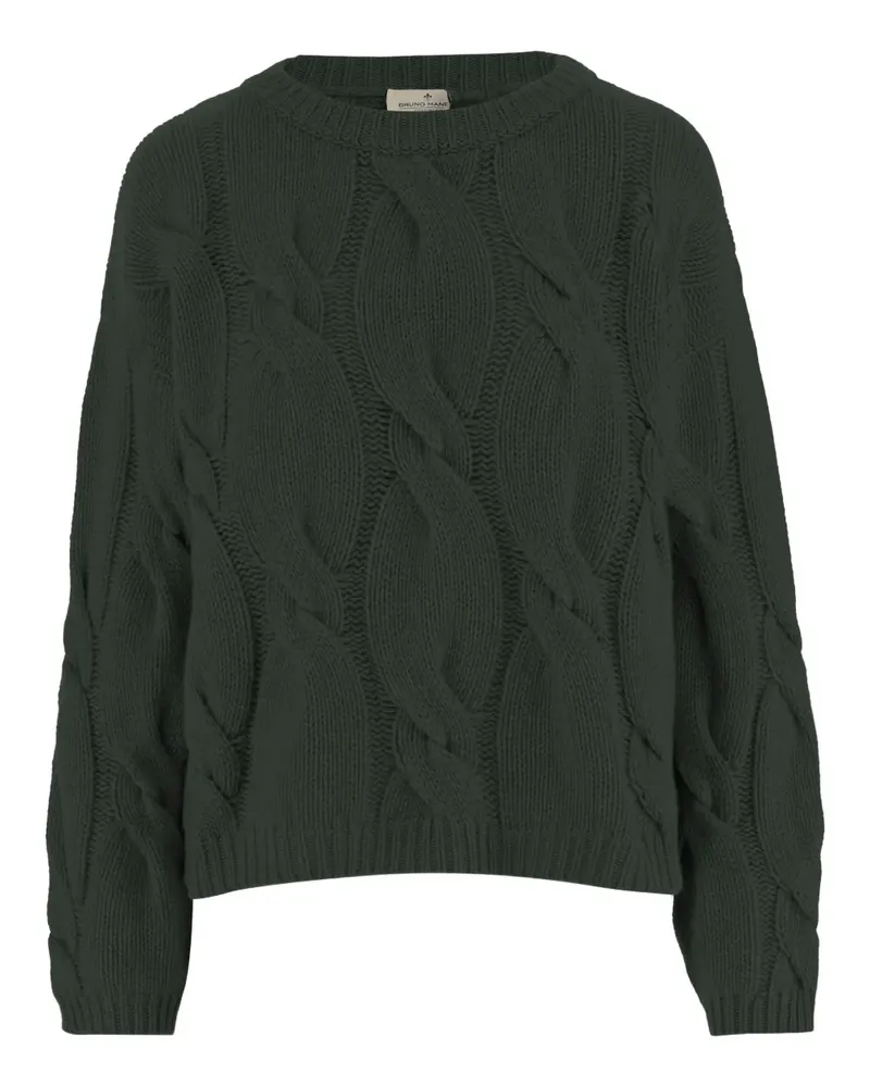 Bruno Manetti Pullover mit Zopfmuster - Grün Grün