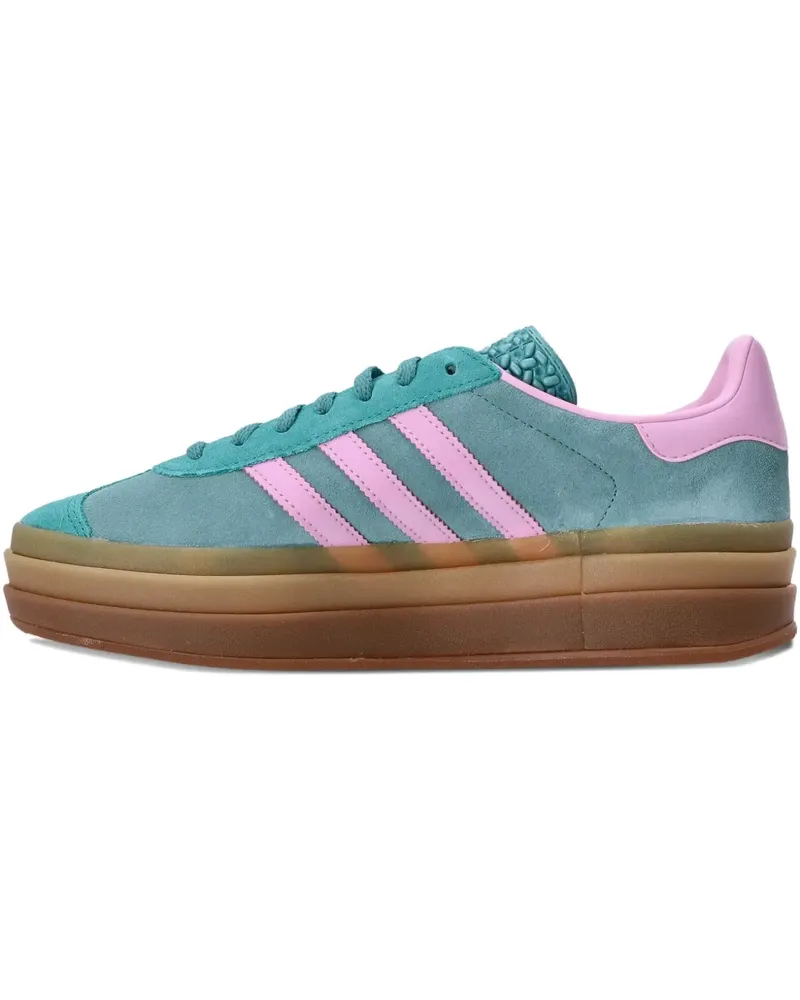 adidas Gazelle 3-Stripes Plateau-Sneakers - Grün Grün