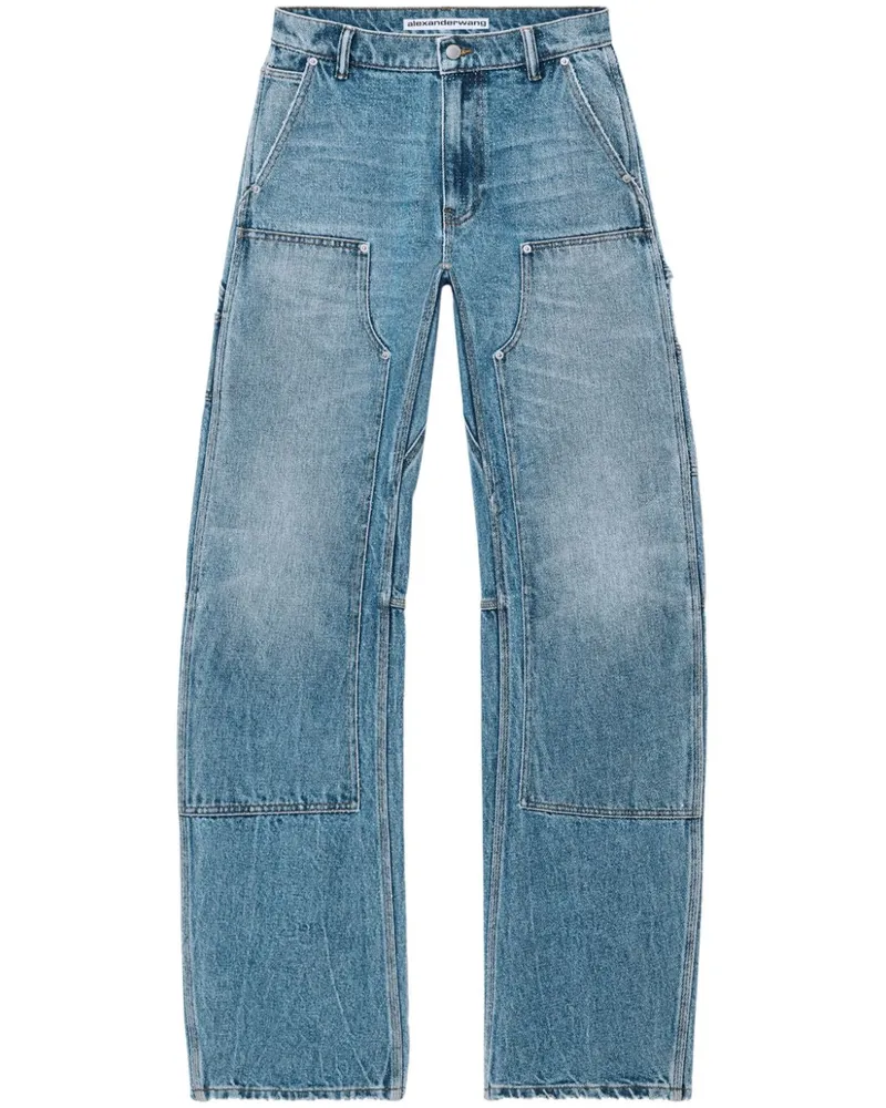 Alexander Wang Crystal Carpenter Jeans - Blau Blau