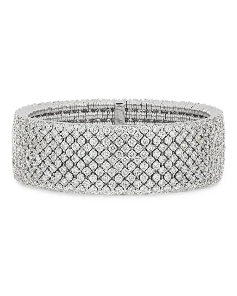 Roberto Demeglio Kaschmirarmband mit Diamanten - Silber Silber