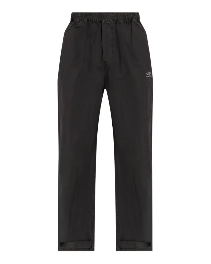 Umbro logo-embroidered touch-strap trousers - Schwarz Schwarz