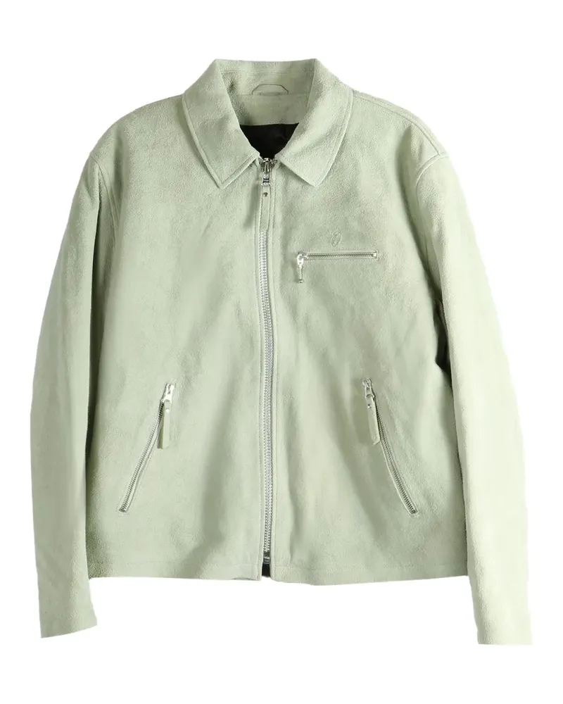 Stüssy Bing Jacke aus Wildleder - Grün Grün