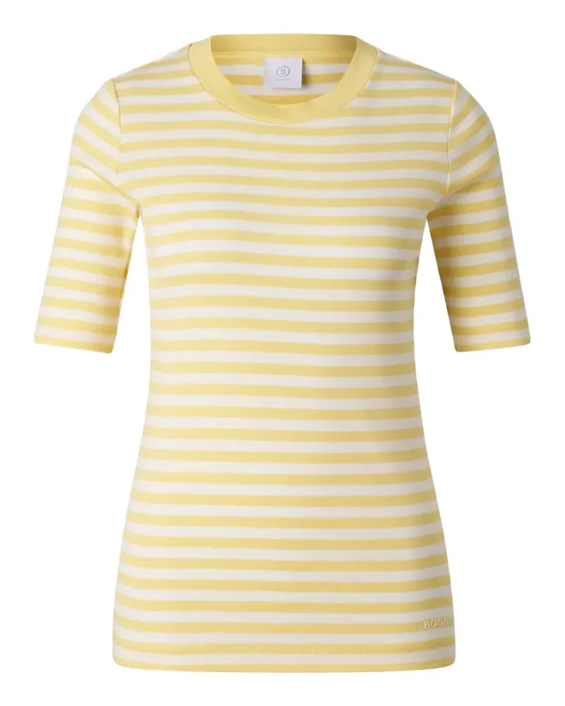 Bogner Gestreiftes Nikini T-Shirt - Gelb Gelb