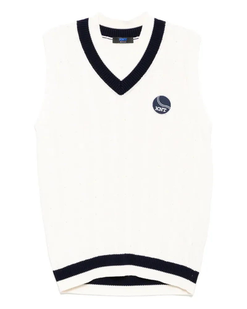 Kiton Knt Weste - Weiß Weiß