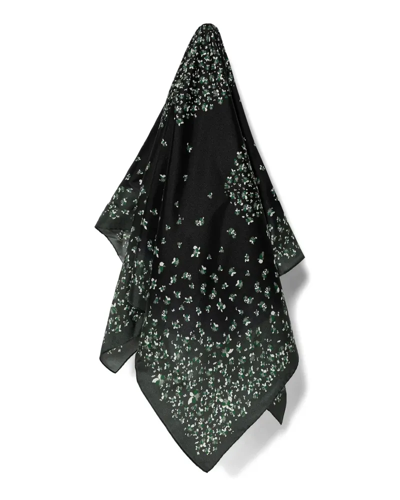 Michael Kors floral-print scarf - Schwarz Schwarz