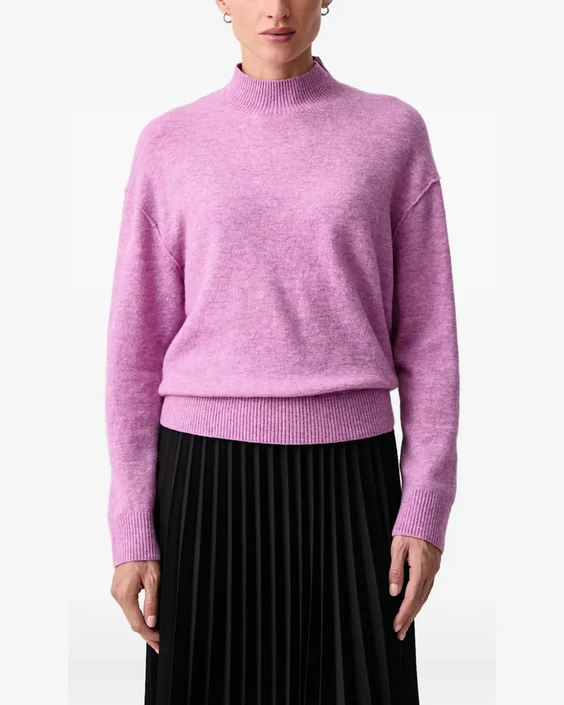 Marc O'Polo V-Ausschnitt-Pullover mit überschnittenen Schultern - Rosa Rosa