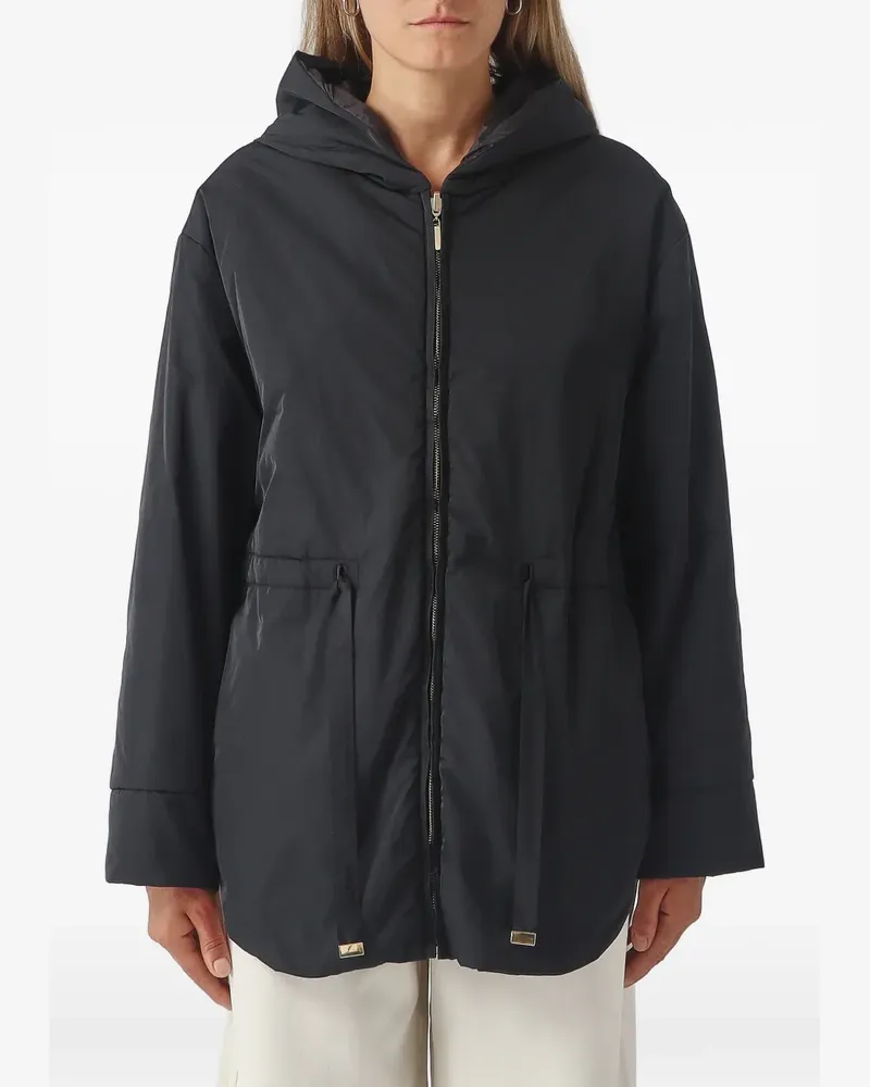Max Mara The Cube Parka mit Kordelzug - Schwarz Schwarz
