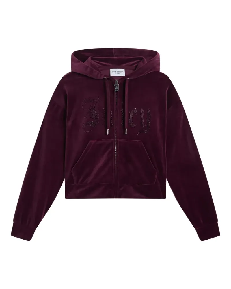 Juicy Couture Old Gothic cropped hoodie - Violett Violett