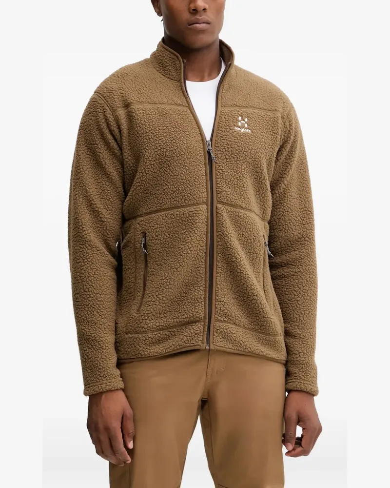 Haglöfs Mossa Pile zip-fastening jacket - Braun Braun