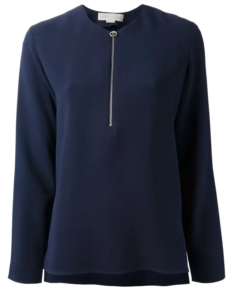 Stella McCartney Bluse mit Reißverschluss - Blau Blau