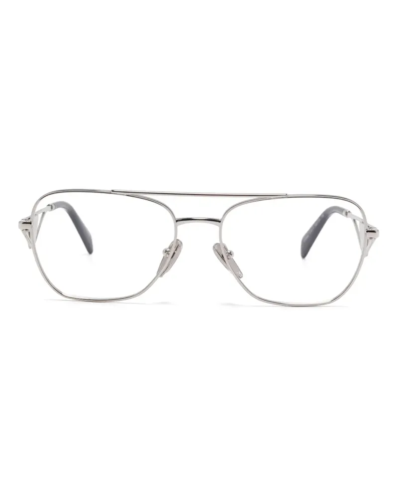 Prada Brille mit Logo - Grau Grau