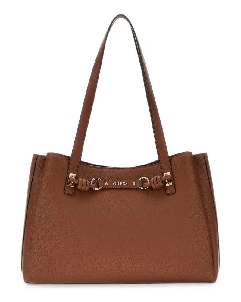 Guess Camelia Tote Bag mit Logo - Braun Braun