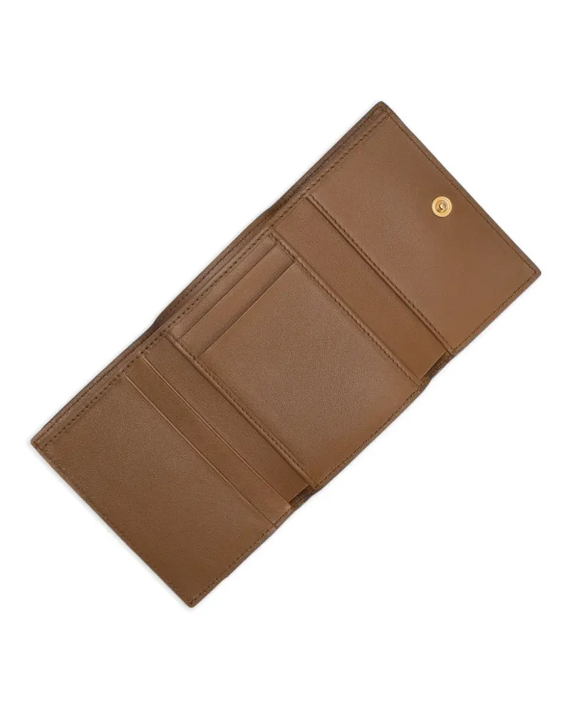 Dolce & Gabbana Dauphine Portemonnaie mit Logo-Schild - Braun Braun