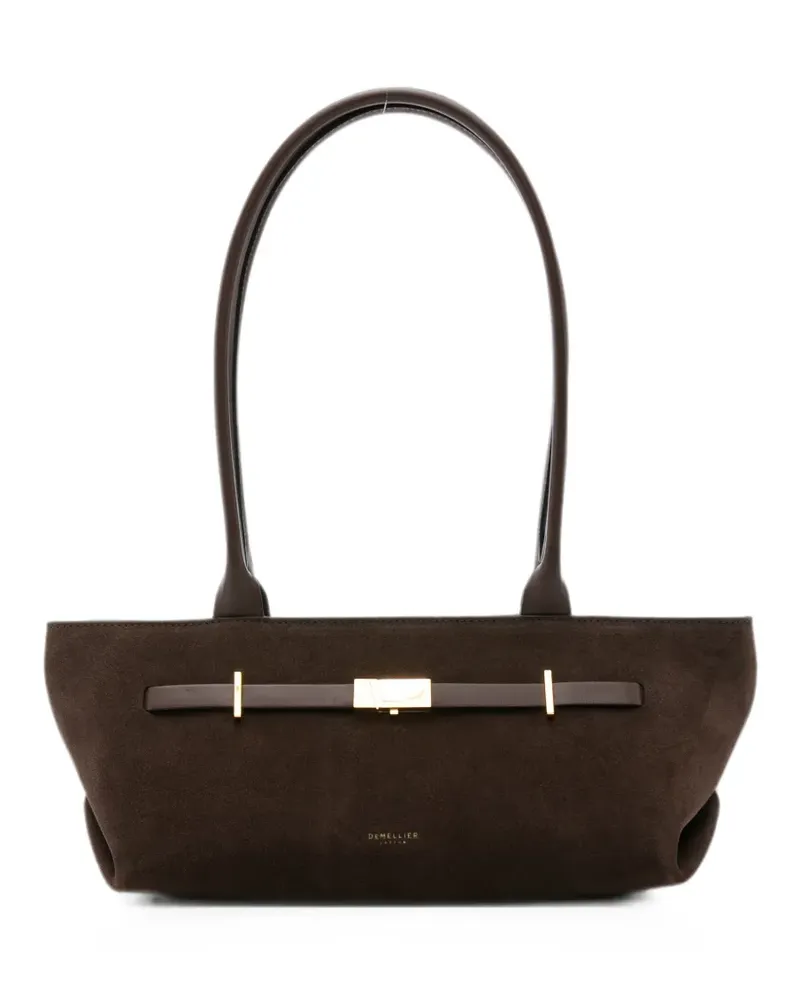 DeMELLIER Montreal suede shoulder bag - Braun Braun