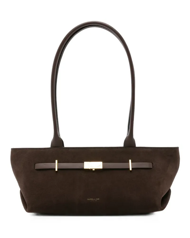 DeMELLIER Montreal suede shoulder bag - Braun Braun