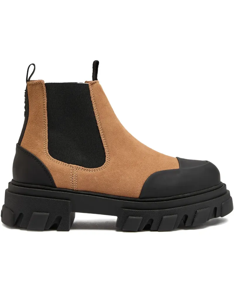 Ganni suede Chelsea boots - Braun Braun